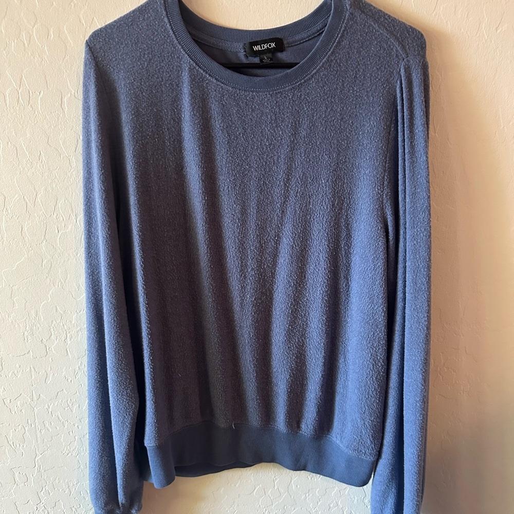 Wildfox Heathered Blue Pullover